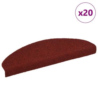 vidaXL Tappetini Autoadesivi Per Scale 20 Pz Rossi 65x21x4 Cm - Vidaxl