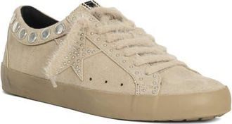 Shushop Pandora Studded Low Top Sneaker in Light Grey Suede at Nordstrom, Size 8.5