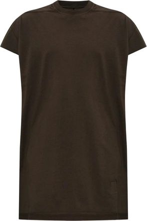 Rick Owens Tops, Heren, Bruin, 2Xl, Katoen, T-shirt met decoratieve streep