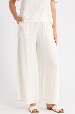 Splendid Cayden Wide Leg Pants in Paper White at Nordstrom Rack, Size X-Small