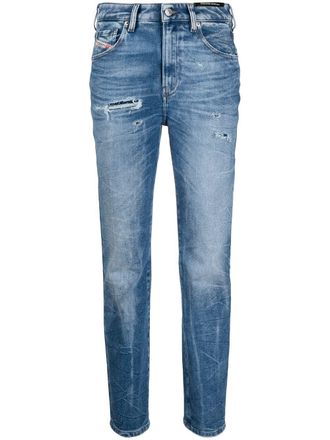 Diesel Jeans a vita alta - Blu