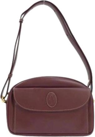 Cartier Pre-owned Cross Body Bags, female, Red, Size: ONE SIZE Pre-owned Vintage Shoulder Bag