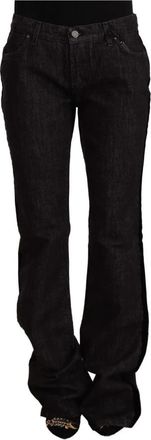Gianfranco Ferre Wide Jeans - Dames - Loose Fit Jeans - Zwart - W28 - Katoen - Jeans