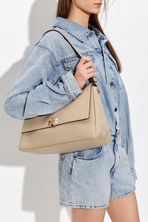 Tory Burch Bag Charlie Large, Womens, Beige