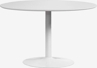 Sklum Sklum - Mesa De Comedor Redonda En Mdf Y Metal Yvetta