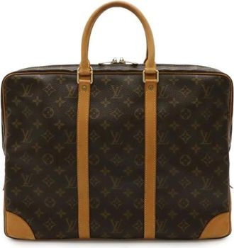 Louis Vuitton Pre-owned Handbags, male, Brown, Size: ONE SIZE Pre-owned PDV Monogram Briefcase