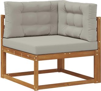 vidaXL Sof&aacute; Esquinero De Exterior Natural Vidaxl