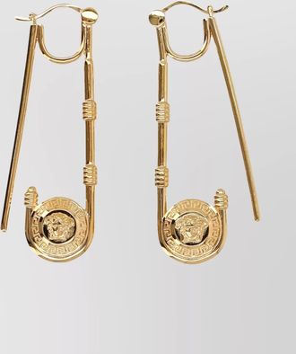 Versace safety pin earrings