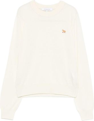 Maison Kitsun&eacute; Baby Fox Wool Crewneck Jumper