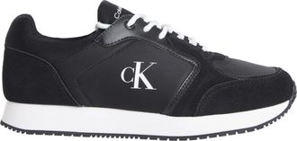 Calvin Klein Jeans Zwarte Veterschoenen voor Mannen - Heren - Sneakers - Zwart - 45 EU - Nylon - Schoenen