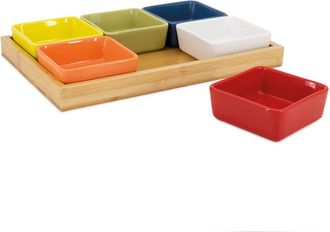 Remember Servierplatte »Nummer 7-teilig Bambus« Holzart: Bambus (China)