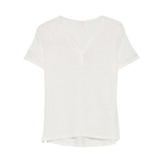 Yerse T-Shirts, female, Beige, Size: M Dunas T-shirt with V-neck