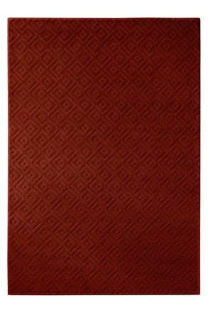 Wecon Home Alfombra de lana con relieve p&uacute;rpura 140x200