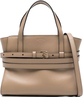 Moschino Womens Tie Me Small Leather Handbag