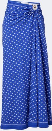 CHRISTOPHER ESBER Ruched Orbit bandana maxi skirt