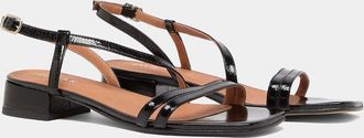 Jonak Anaya leren sandalen met lage hakken