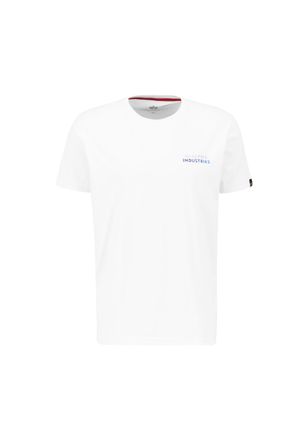 Alpha Industries T-Shirt ALPHA INDUSTRIES Holographic SL T-Shirt, Herren, Gr. M, weiss (wei&szlig;), Obermaterial: 100% Baumwolle, Shirts T-Shirt