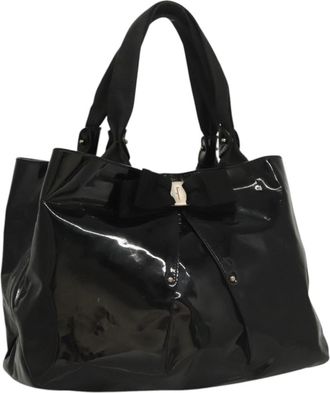 Ferragamo Vara Tote Patent Leather Patent_Leather Tote Bag Bag (Pre-Owned)