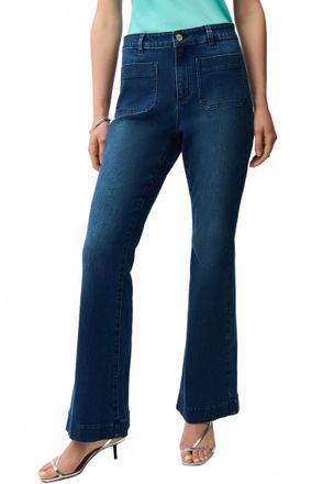 Joseph Ribkoff High Waist Flared Jeans In Denim Medium Blue