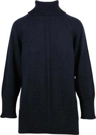 Alpha Studio Truien & Vesten, Dames, Blauw, M, Wol, Dolcevita