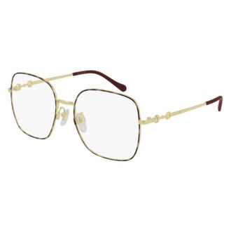 Gucci Asian Fit Optical Frame - unisex - Brillen - Bruin - 55 MM - Accessoires