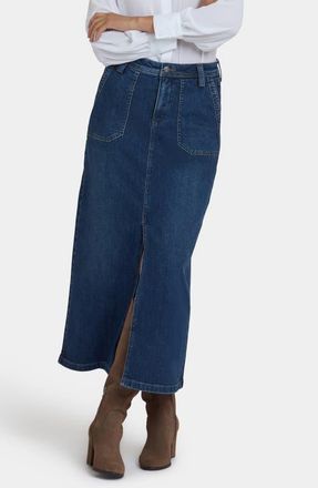NYDJ Utility Pocket Denim Skirt in Louvre Sapphire at Nordstrom, Size 10