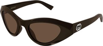 Gucci GG2201S 003 Womens Sunglasses Brown Size 50 - Free RX Lenses - Free RX Lenses