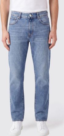 Incotex Five-Pocket Straight Jeans in Pure Cotton Denim with a Mid-Rise