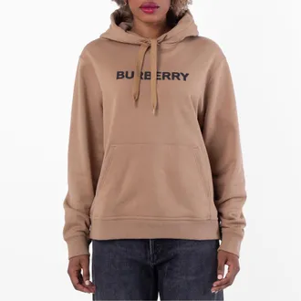 Burberry Logo Detailed Drawstring Hoodie, Size X-Small