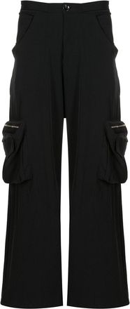 Amir Slama multi-pocket wide-leg trousers - men - Polyamide/Elastane - GG - Black