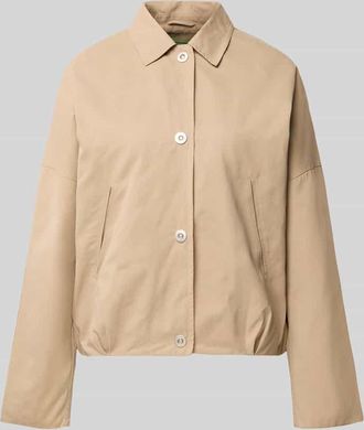 White Label Blouson aus reiner Baumwolle in Cognac, Gr&ouml;&szlig;e 34