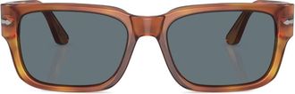Persol rectangle-frame sunglasses - men - Acetate - 55 - Brown