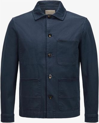 Woolrich Chore Shirt-Jacket - Heren - Zomerjassen - Blauw - S - Jassen