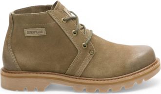 CAT CAT (Caterpillar) Taupe Brown Leather Hiking Mid-Cut Chukka Ankle Boots - Grader
