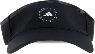 adidas by Stella McCartney logo-print sun visor - women - Recycled Polyamide - One Size - Black