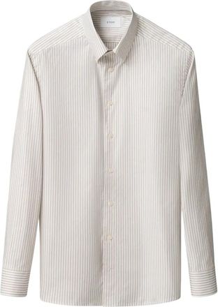 Eton Beige Stijlvol Model - Heren - Casual Overhemden - Beige - 4XL - Overhemden