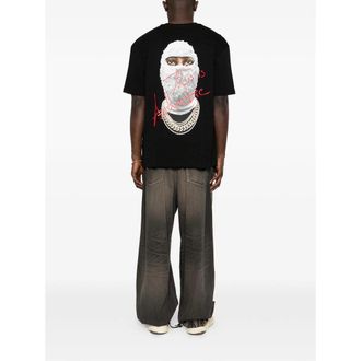 Ih Nom Uh Nit Logo-Embroidered T-Shirt - Black