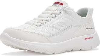 Skechers Summits Contour Foam - Cozy Fit Womens Shoes White : 7.5 C - Wide, Synthetic/Textile
