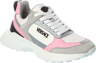 Versace Leather & Mesh Sneaker