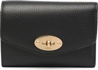 Mulberry Darley Folded Multi-card Wallet Black Small Classic Grain