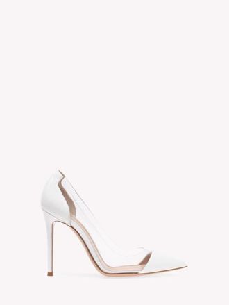 Gianvito Rossi Plexi Pumps in White at Nordstrom, Size 40.5