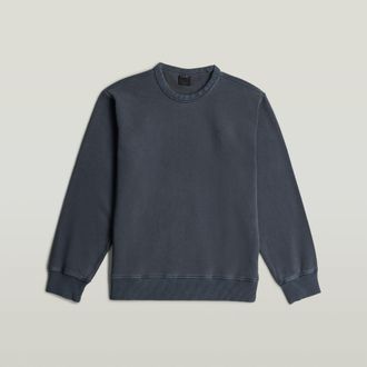 G-Star Washed Longsleeve Sweater - Donkerblauw - Heren