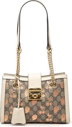 Gucci Pre-owned Gucci Small GG Supreme Berry Padlock Tote Ladies T488L8KWT8OP6HOC