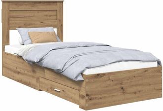 vidaXL Bed Frame with Drawer with Headboard Manual Engineered Wood vidaXL