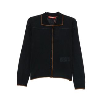Max Mara Cardigans, female, Black, Size: XS Targa Cardigan