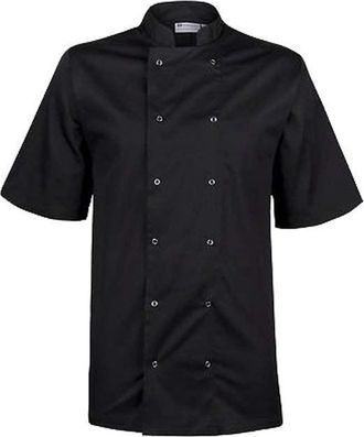McIntyre Unisex-Adult Poly Cotton Chefs Half Sleeve Coats/Jackets (5XL) Black