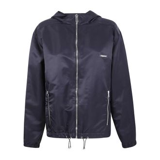 Coperni Hooded Zip-Up Jacket - Dames - Zomerjassen - Zwart - L - Jassen