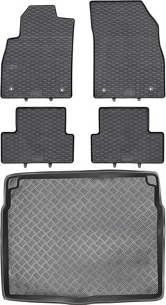 OEM Juego De Alfombrillas De Goma Para Coche Y Maletero Para Opel Astra Iv J Hatchback (2009-2015)