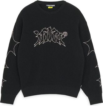 Iuter Katoenen Gebreide Kleding en Sweaters Dreams Jumper - Heren - Ronde hals truien - Zwart - L - Katoen - Truien & Vesten