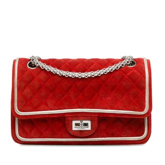 Chanel Classic Double Flap Tas Gequilt Su&egrave;de